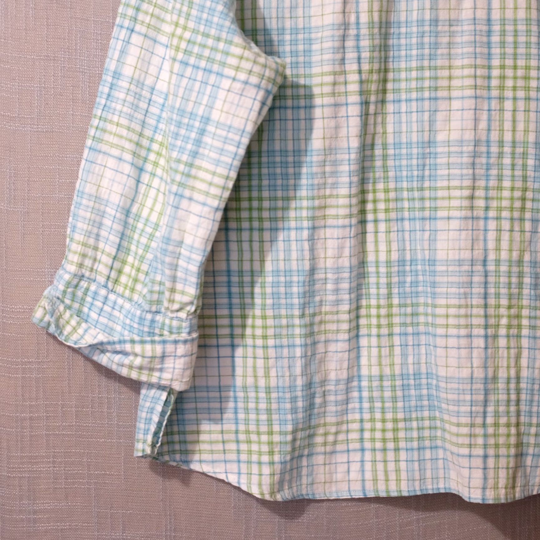 Vintage Christopher & Banks Plaid Button-Up 3/4 Sleeve Shirt Women's XL #A2-10 Size XL / US 12-14 / IT 48-50 - 7 Thumbnail