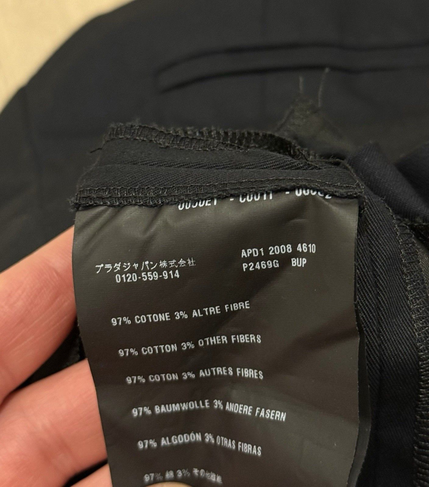 Prada Prada Women`s Classic Chino Straight Pants Mid Zip Basic Size 28" / US 6 / IT 42 - 20 Thumbnail