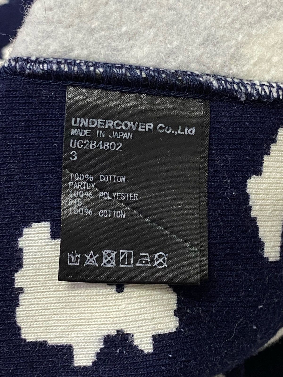 Jun Takahashi × Undercover Undercover Men’s Floral Print Popover Hoody In Navy Base Size US L / EU 52-54 / 3 - 13 Thumbnail