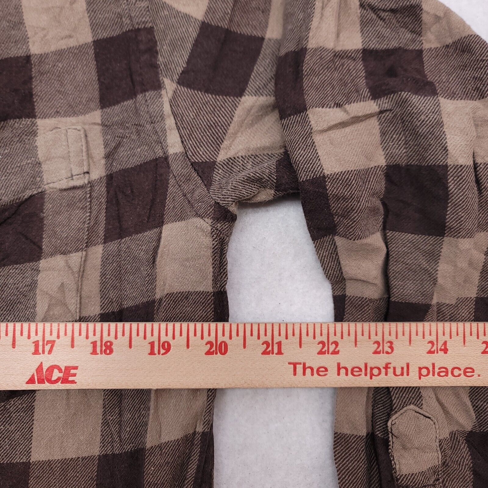 Croft & Barrow Croft & Barrow Gingham Flannel Shirt Mens Size Medium Brown Size US M / EU 48-50 / 2 - 8 Thumbnail