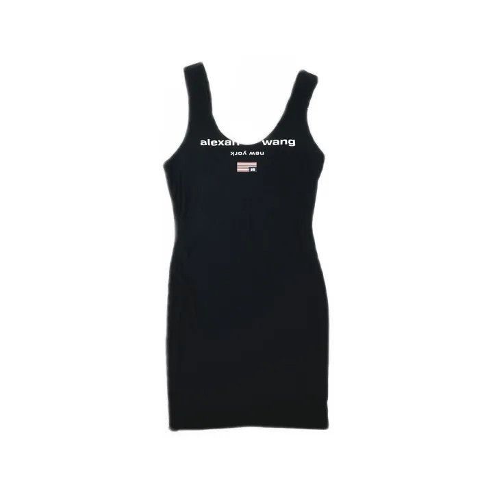 Alexander Wang Alexander Wang Black Sporty Logo Dress - Size S / US 4 / IT 40 - 2 Thumbnail