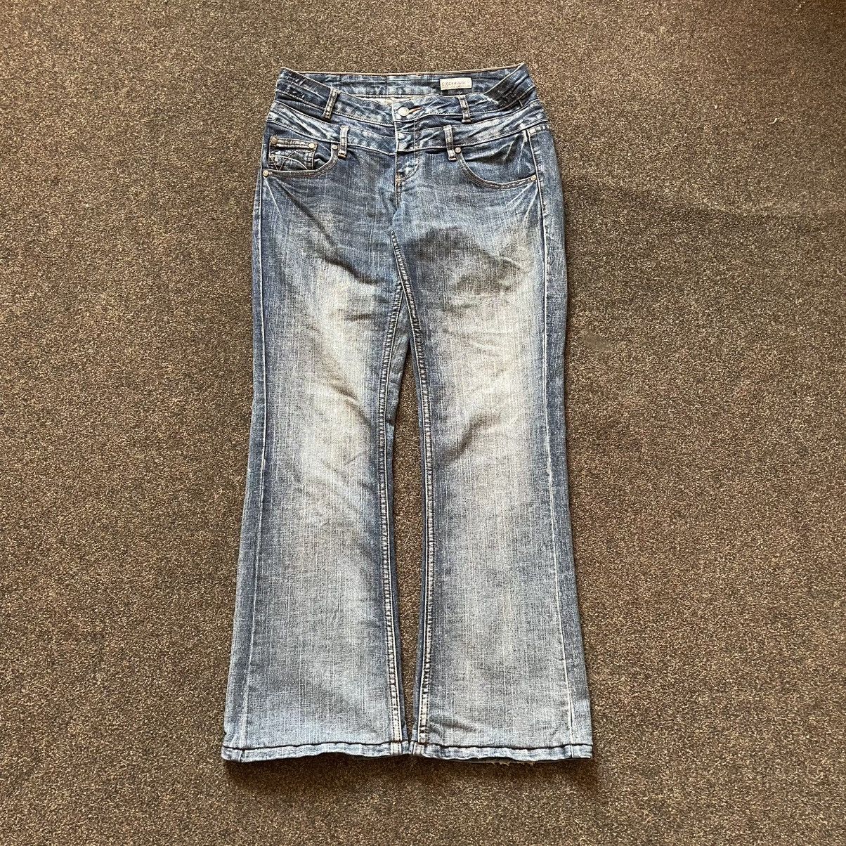 Vintage Vintage Y2K Sun Faded Baggy Flared Jeans Grunge Skater Logo Size 30" / US 8 / IT 44 - 1 Thumbnail