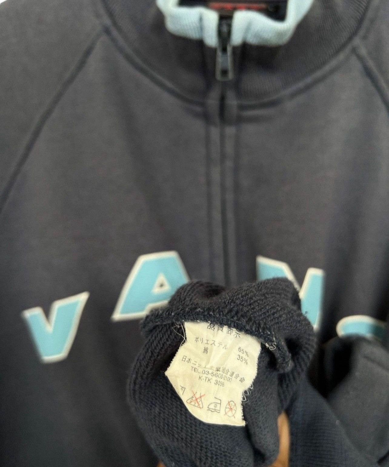 Vintage Vintage Vans Short Sleeve Sunfaded Blue Sweatshirt Size US L / EU 52-54 / 3 - 4 Thumbnail