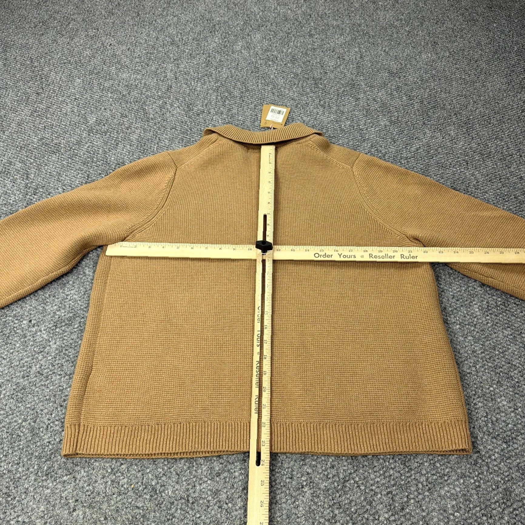 Boden Boden Cardigan Sweater Womens 14 Tan Cotton Wool Button Front Collared NWT Size XL / US 12-14 / IT 48-50 - 6 Thumbnail