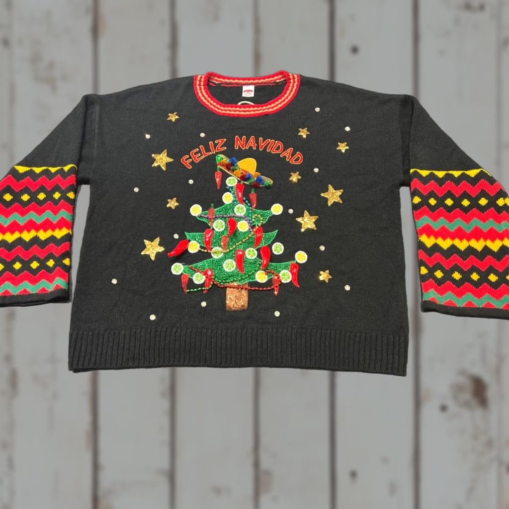 Vintage VINTAGE Holiday Time Christmas Sweater Pullover Size XL Black Womens Size XL / US 12-14 / IT 48-50 - 1 Thumbnail
