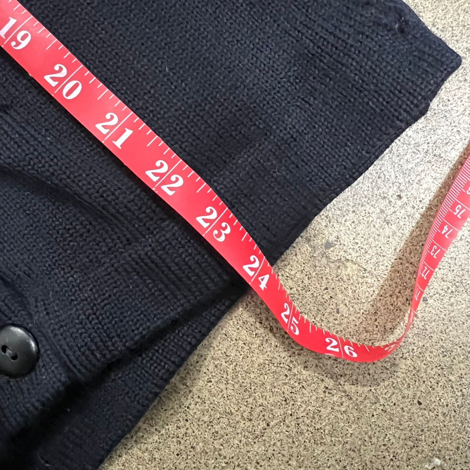 Vintage 40s H.L. Whiting letterman cardigan chain stitch black SM Size US S / EU 44-46 / 1 - 6 Thumbnail