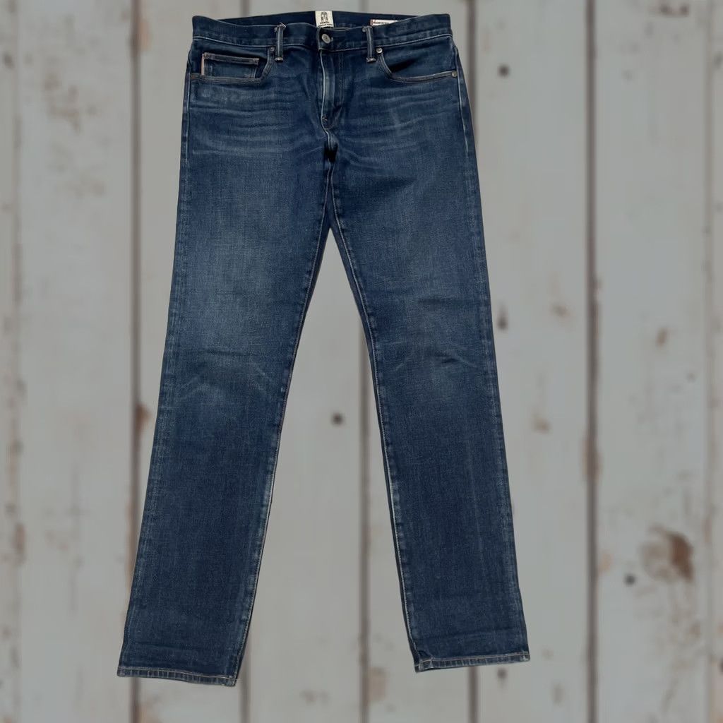 KATO Hiroshi Kato Slim 4 Way Selvedge 14oz Blue Denim USA Mens Jeans - Unisex Regular Size - 33" - Vintage Style Size US 33 - 1 Thumbnail