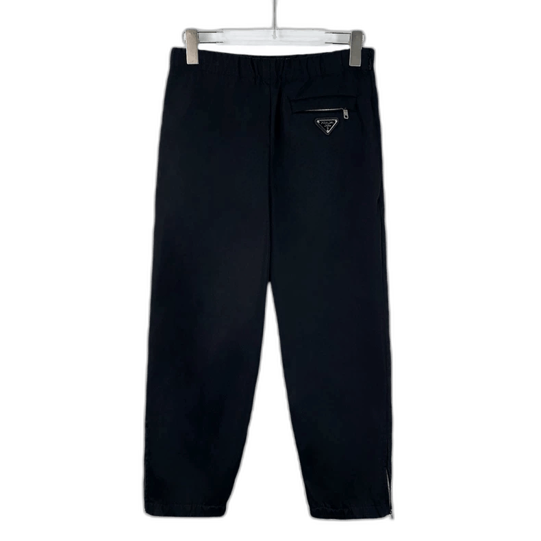 Prada Prada Black Casual Pants with Drawstring-2506 Size US 40 / EU 56 - 1 Thumbnail