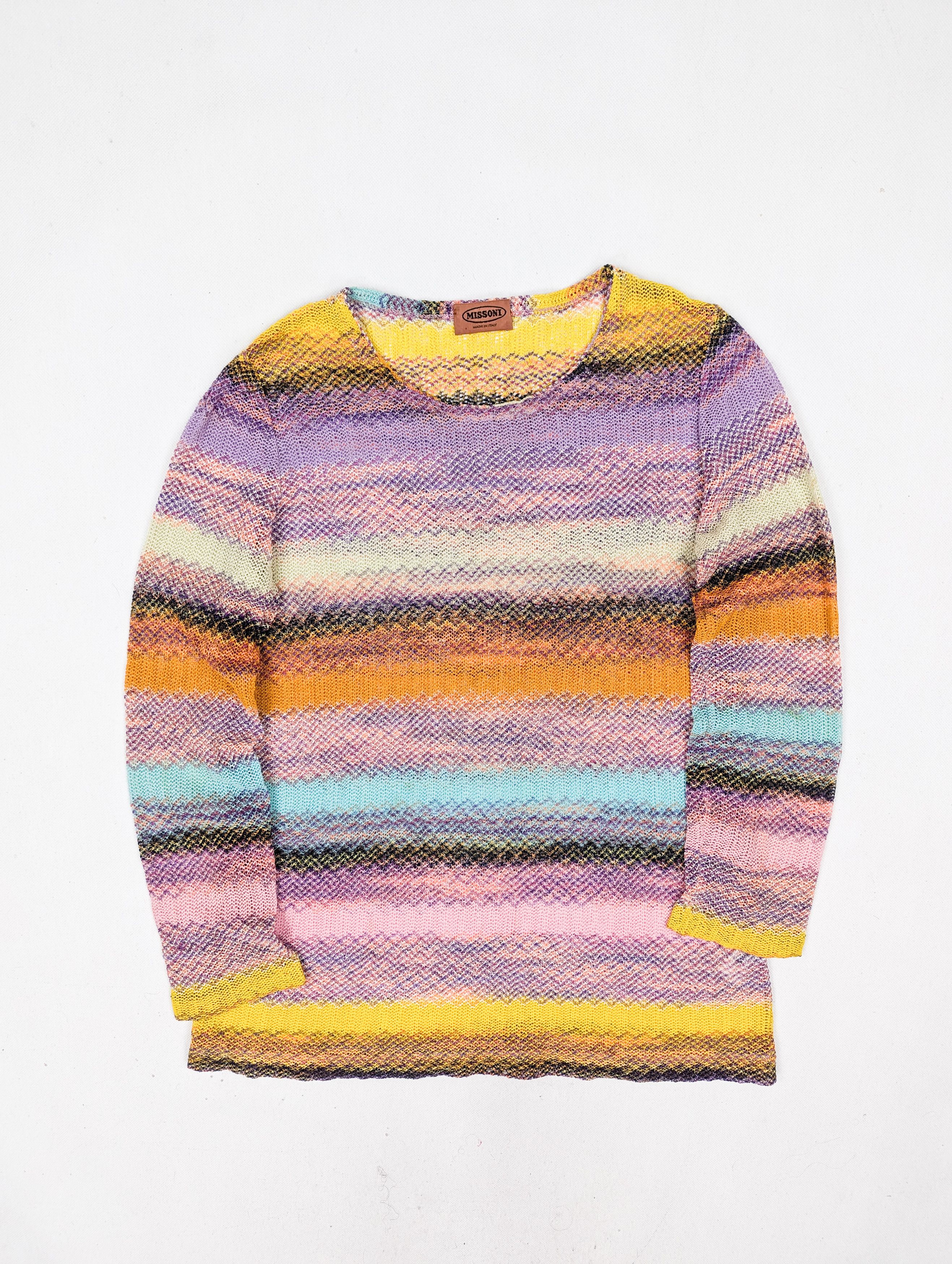 Missoni Missoni colorful sweater jumper Size L / US 10 / IT 46 - 2 Thumbnail
