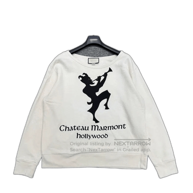 グッチ CHATEAU MARMONT スウェット トレーナー アイボリー Gucci Off-white 'chateau Marmont' Sweatshirt for Men | Lyst
