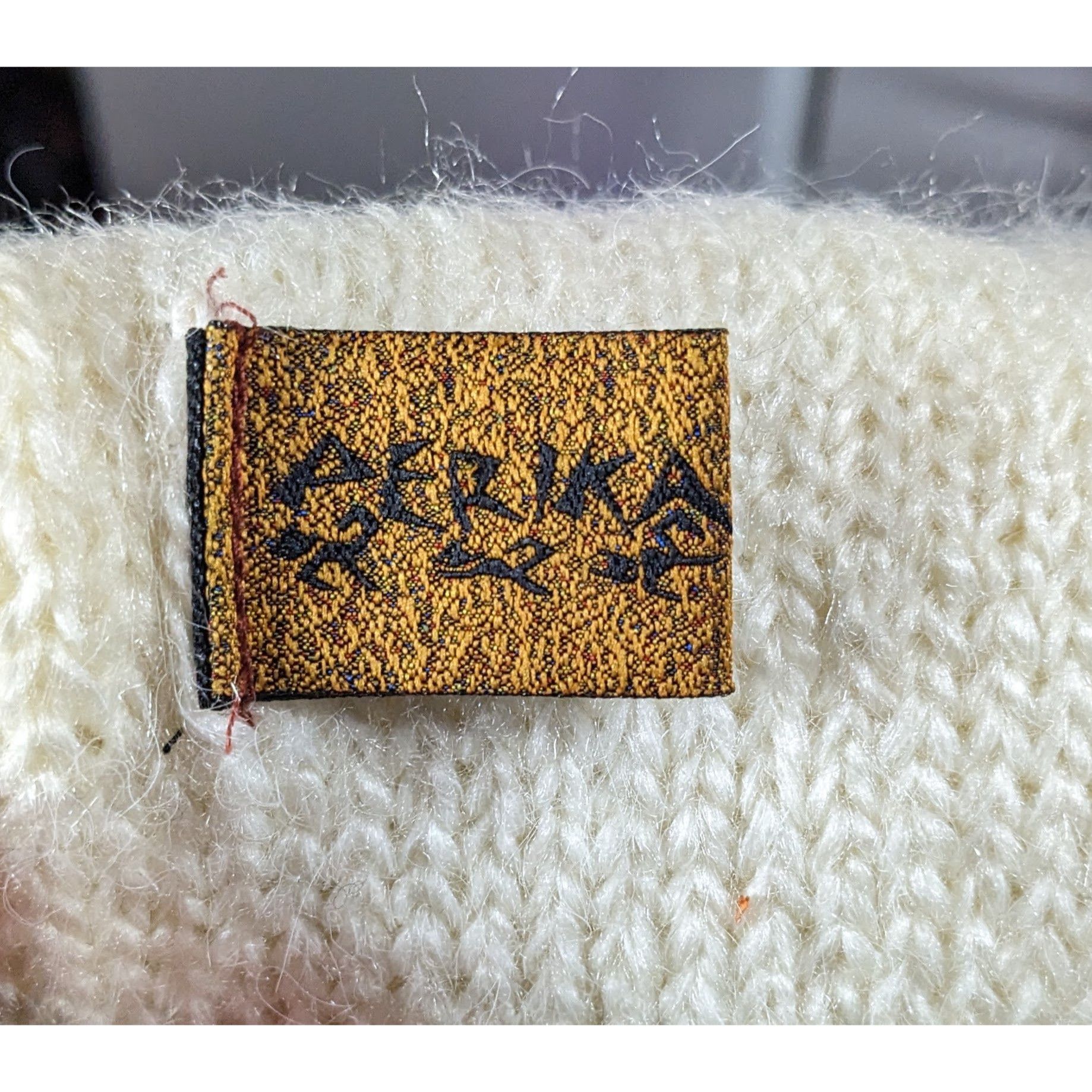 Other Aerika Peruvian Rustic Cream And Grey Scarf Size ONE SIZE - 4 Thumbnail