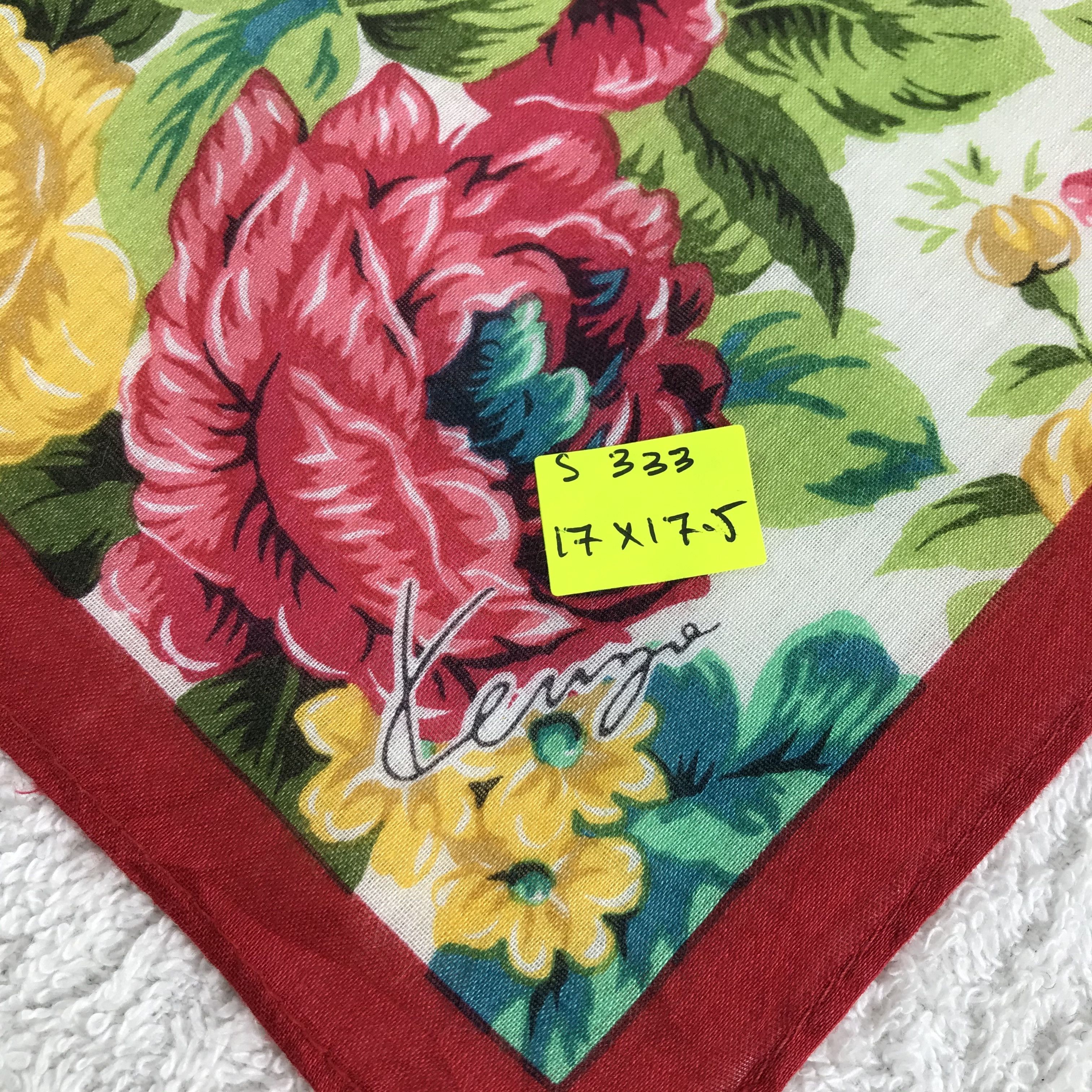 Kenzo × Vintage Kenzo Bandana / Handkerchief / Neckerchief - S333 Size ONE SIZE - 6 Thumbnail