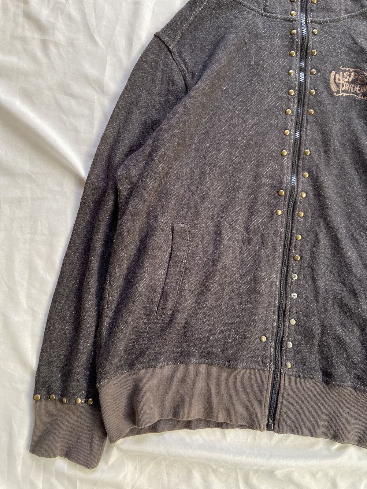 Japanese Brand INSP PUNK LIVE IN PEACE WITH THE EARTH ZIP HOODIE Size US XL / EU 56 / 4 - 2 Thumbnail