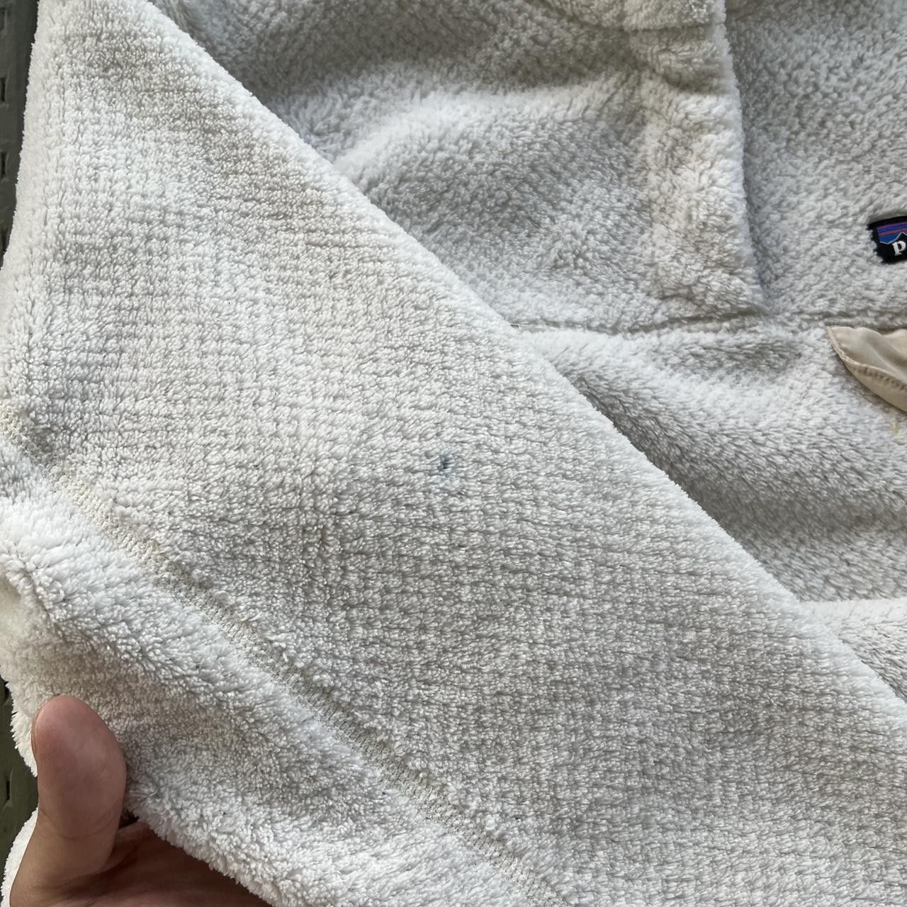 Patagonia × Vintage Patagonia Fleece White Sherpa T-Snap Pullover Size M / US 6-8 / IT 42-44 - 6 Thumbnail