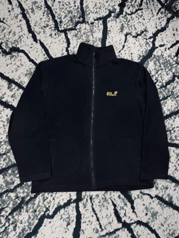 Jack Wolfskin Vintage Jack Wolfskin fleece jacket black XXL logo Size US XXL / EU 58 / 5 - 1 Thumbnail