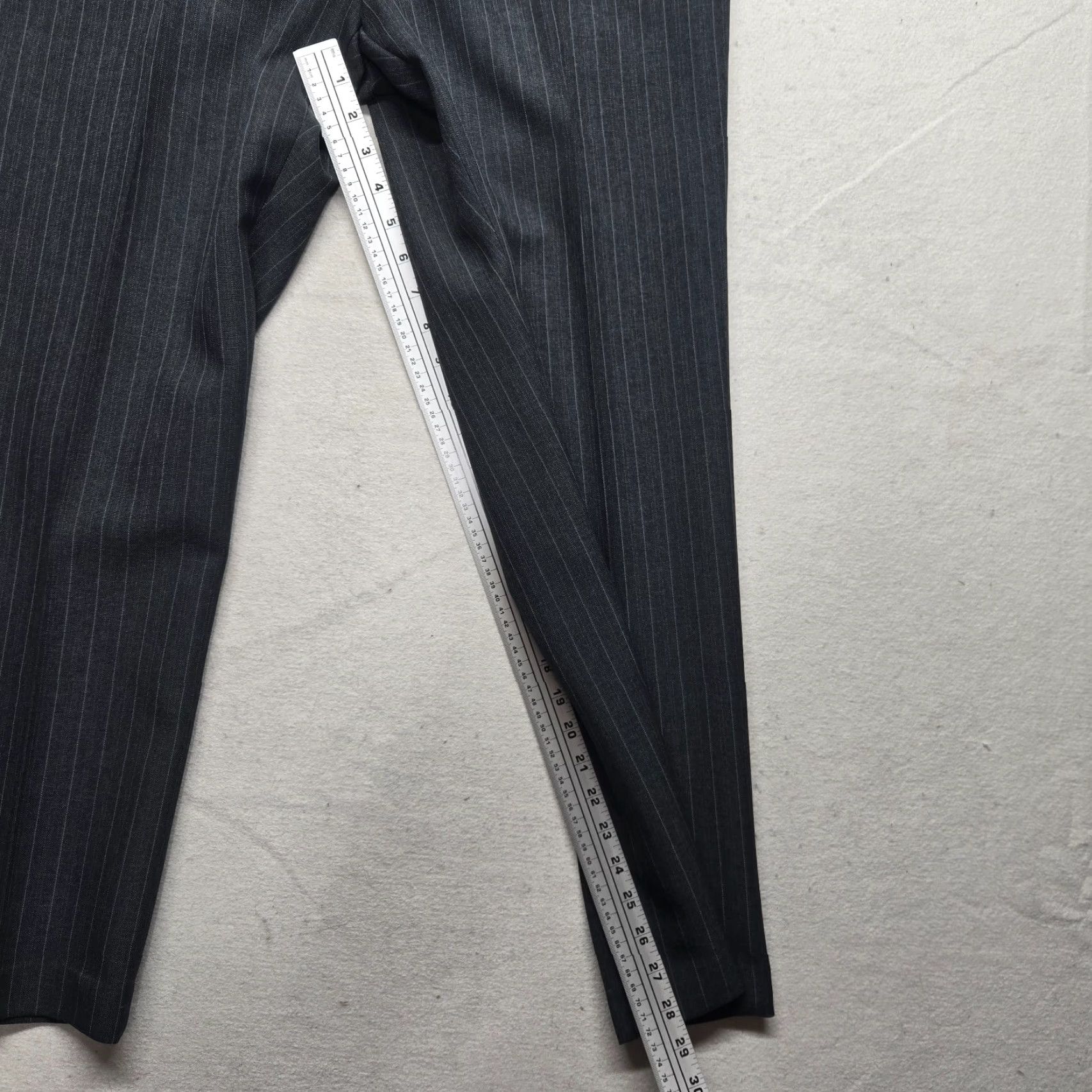 Vintage Reed St James Pants Adult Men's Striped Black Dress Slacks Size 38 x 30 Size US 38 / EU 54 - 7 Thumbnail