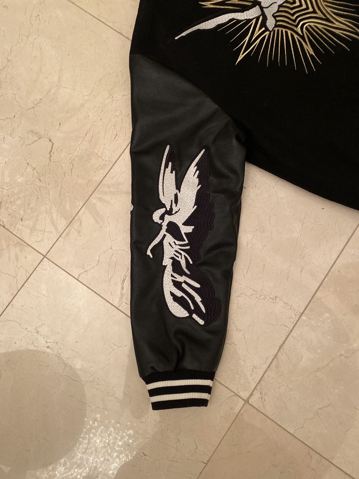 Revenge REVENGE KOSUKE KAWAMURA EMBROIDERED VARSITY JACKET BLACK Size US XXL / EU 58 / 5 - 7 Thumbnail