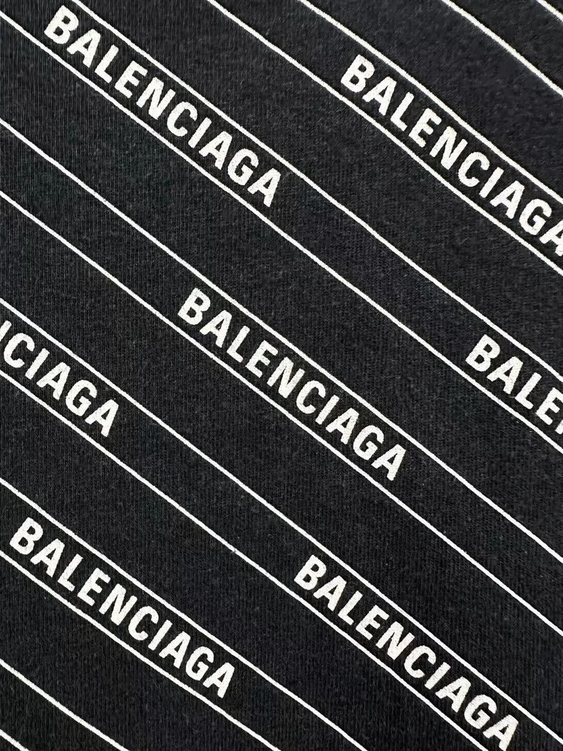 Balenciaga Balenciaga Balenciaga Black Logo Short Sleeve Shirt -2507 Size US XS / EU 42 / 0 - 8 Thumbnail