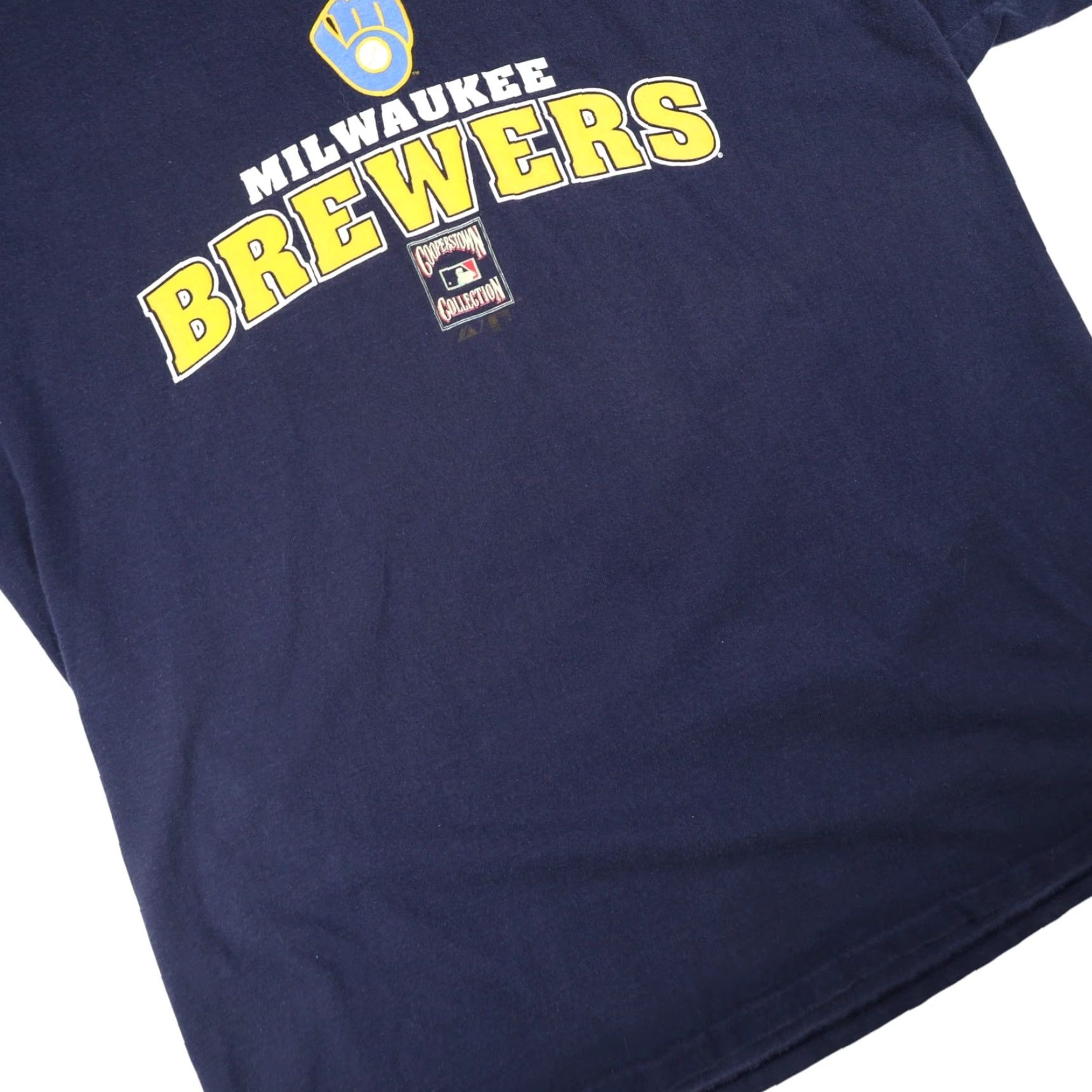 Vintage VINTAGE Majestic Milwaukee Brewers Graphic Shirt XL Men Blue XXL 90s Football? Size US XL / EU 56 / 4 - 3 Thumbnail