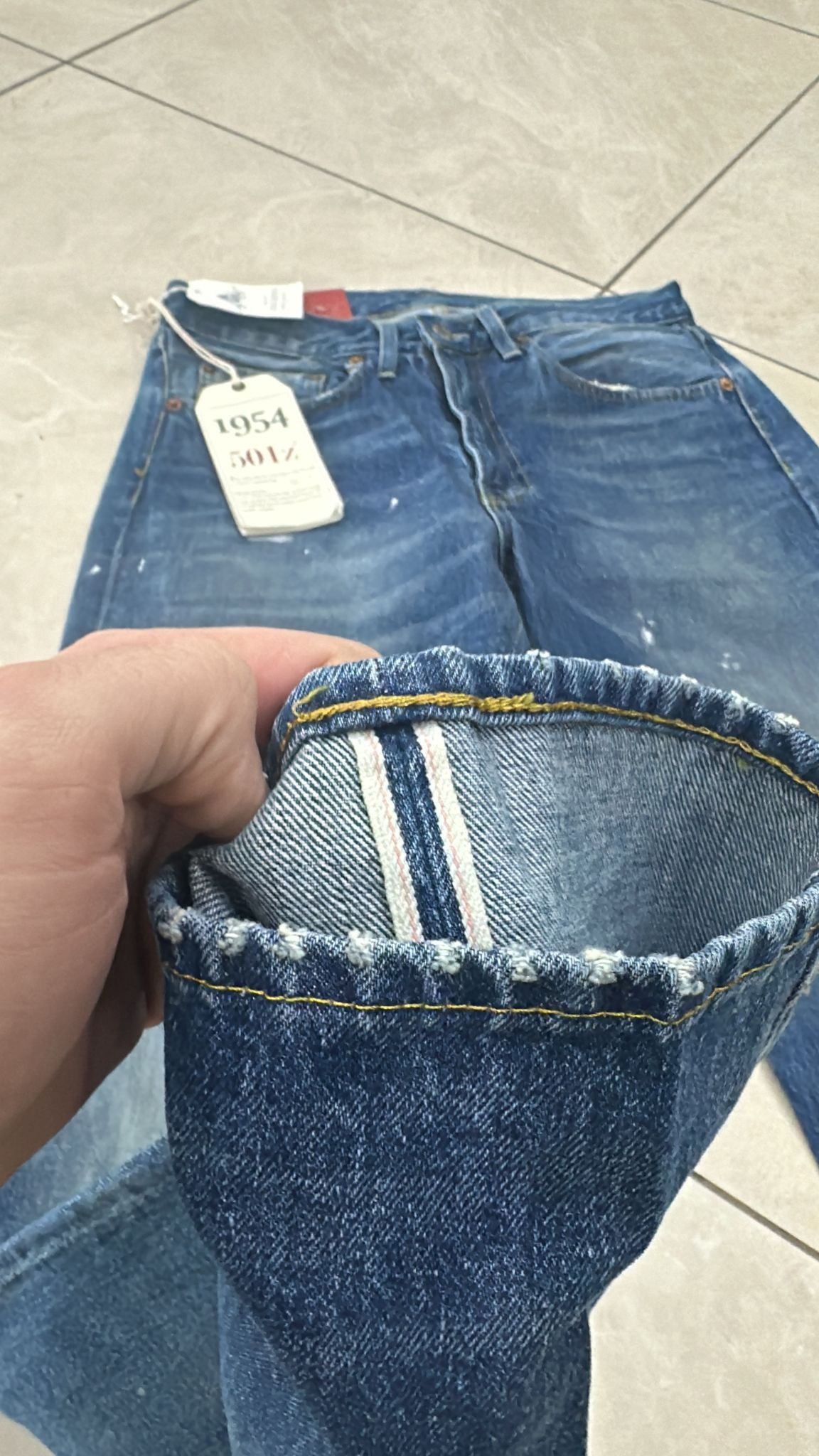 Levi's Vintage Clothing LVC Levi's Vintage Clothing 1954 501Z XX BigE Selvedge Jeans Size US 31 - 7 Thumbnail