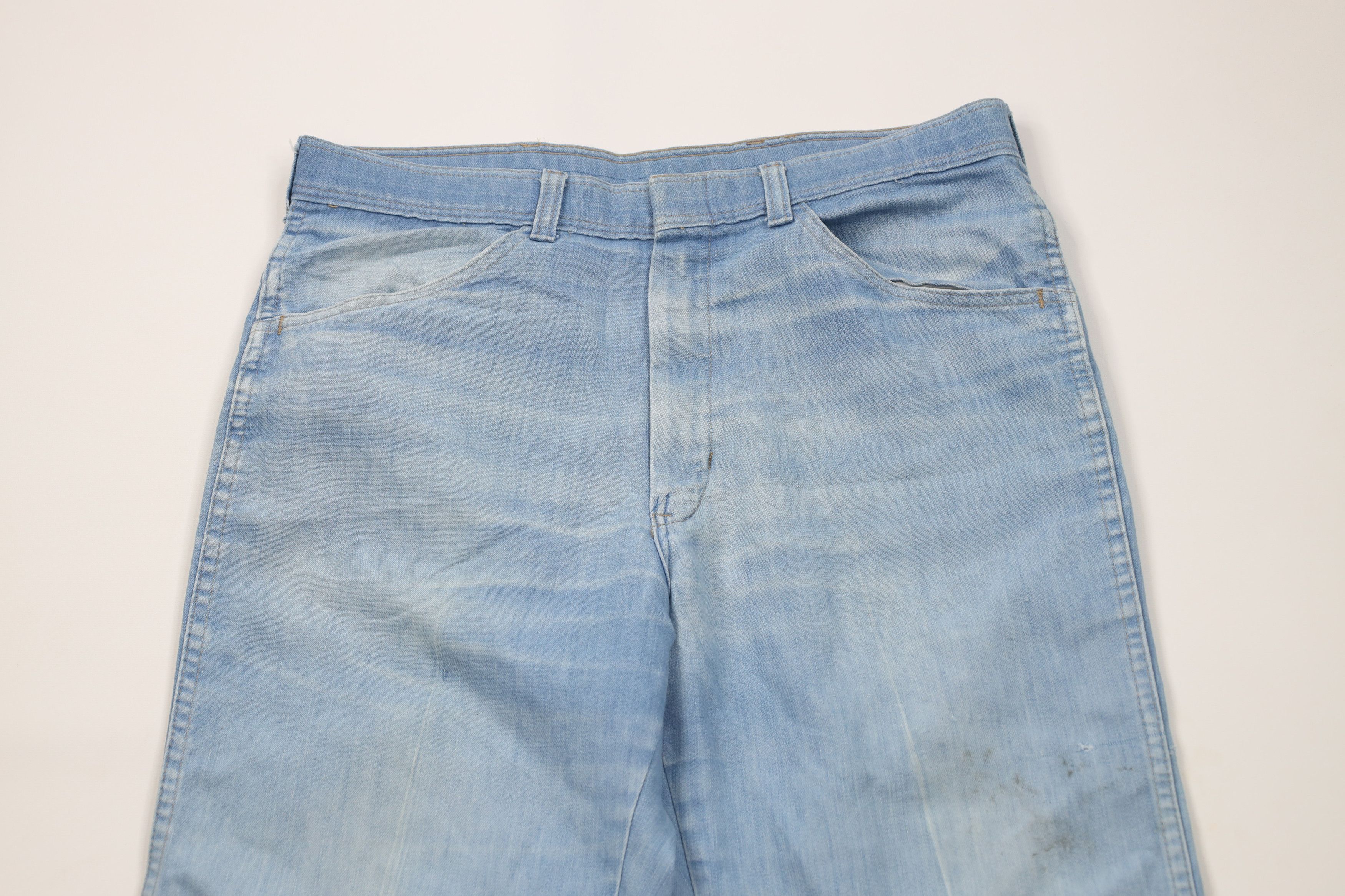 Vintage Vintage 70s Streetwear Wide Leg Bell Bottom Denim Jeans USA Size US 32 / EU 48 - 2 Thumbnail