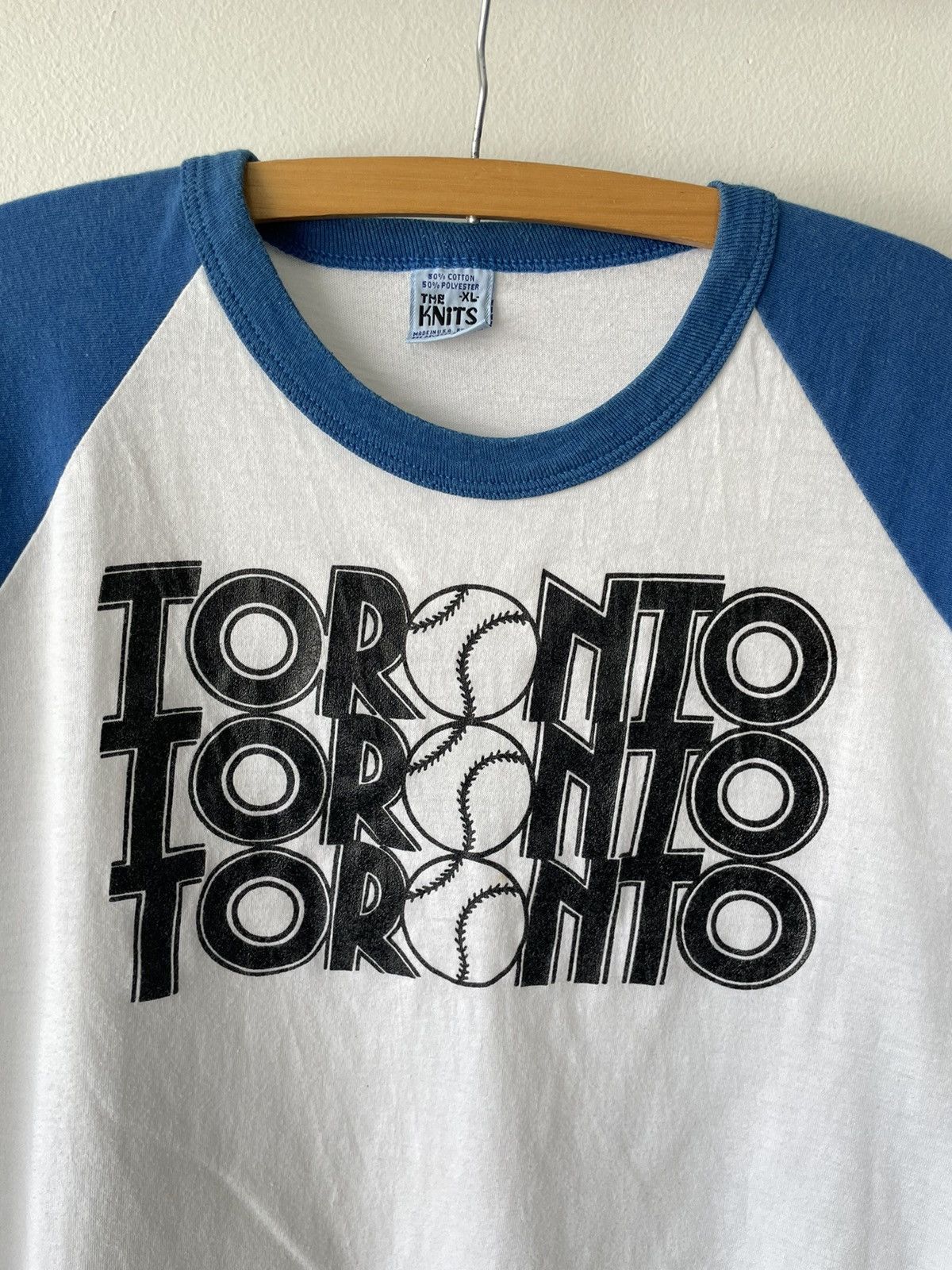 MLB Vintage 80s Toronto Baseball Raglan Size US XL / EU 56 / 4 - 3 Thumbnail