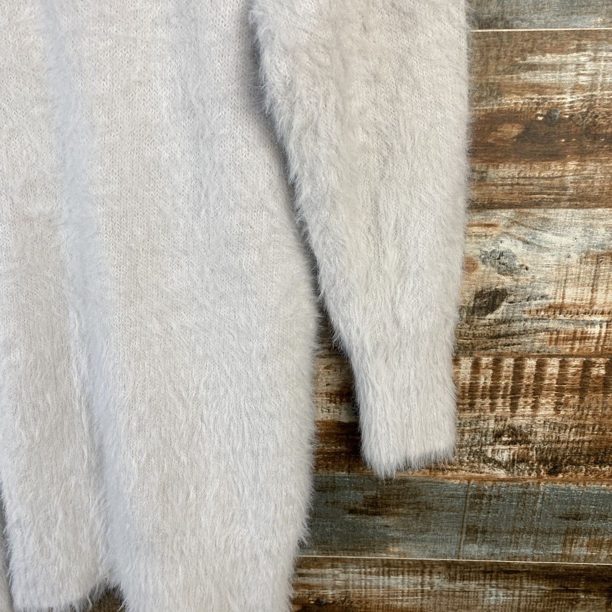Homespun Knitwear DL Cinema Club Gray fur shaggy mohair Knitwear #C1108 Size L / US 10 / IT 46 - 16 Thumbnail