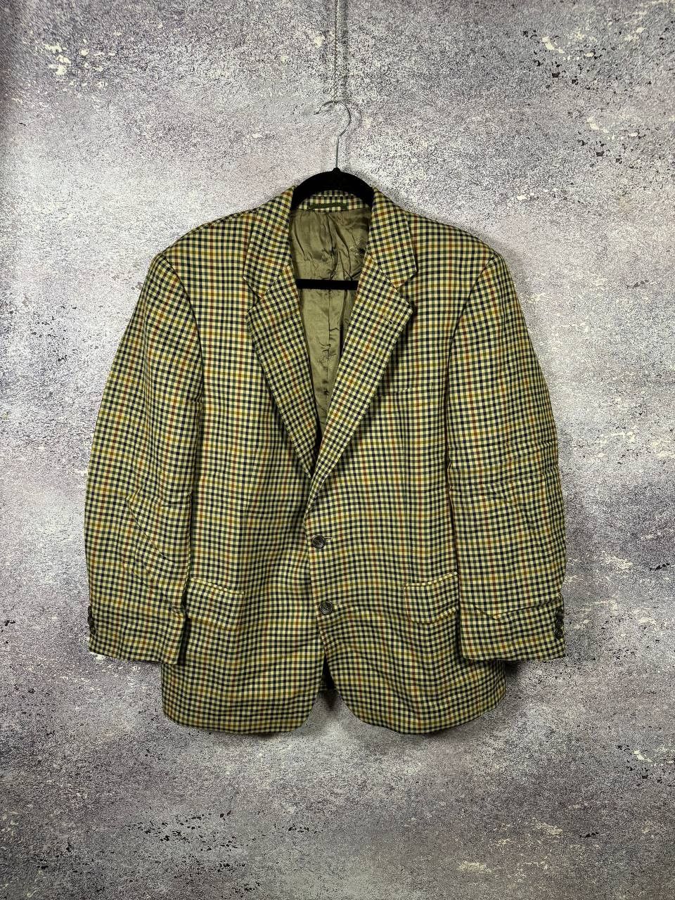 Burberry × Vintage Burberry's Vintage Plaid Check Blazer Oldmoney Men's Large Size 44R - 1 Thumbnail