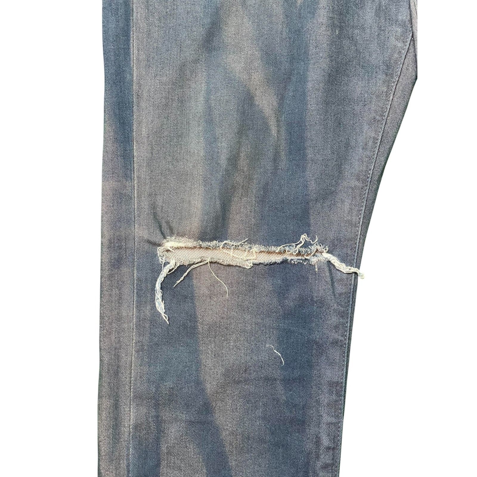 Purple Brand Purple Brand Tattered Dirty Wash Blue Jeans Size US 32 / EU 48 - 3 Thumbnail