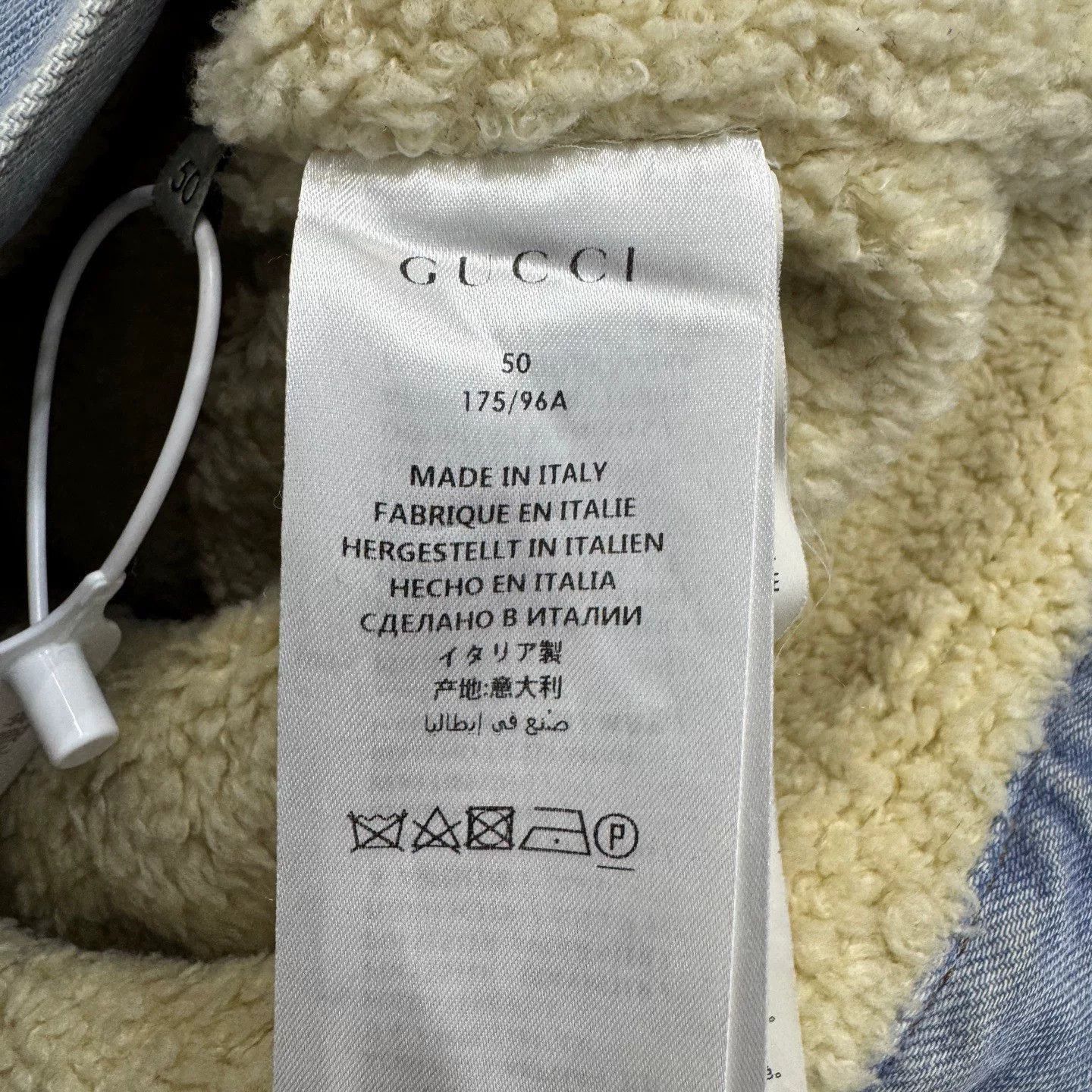 Gucci gucci lamb wool denim jacket. Size US L / EU 52-54 / 3 - 4 Thumbnail