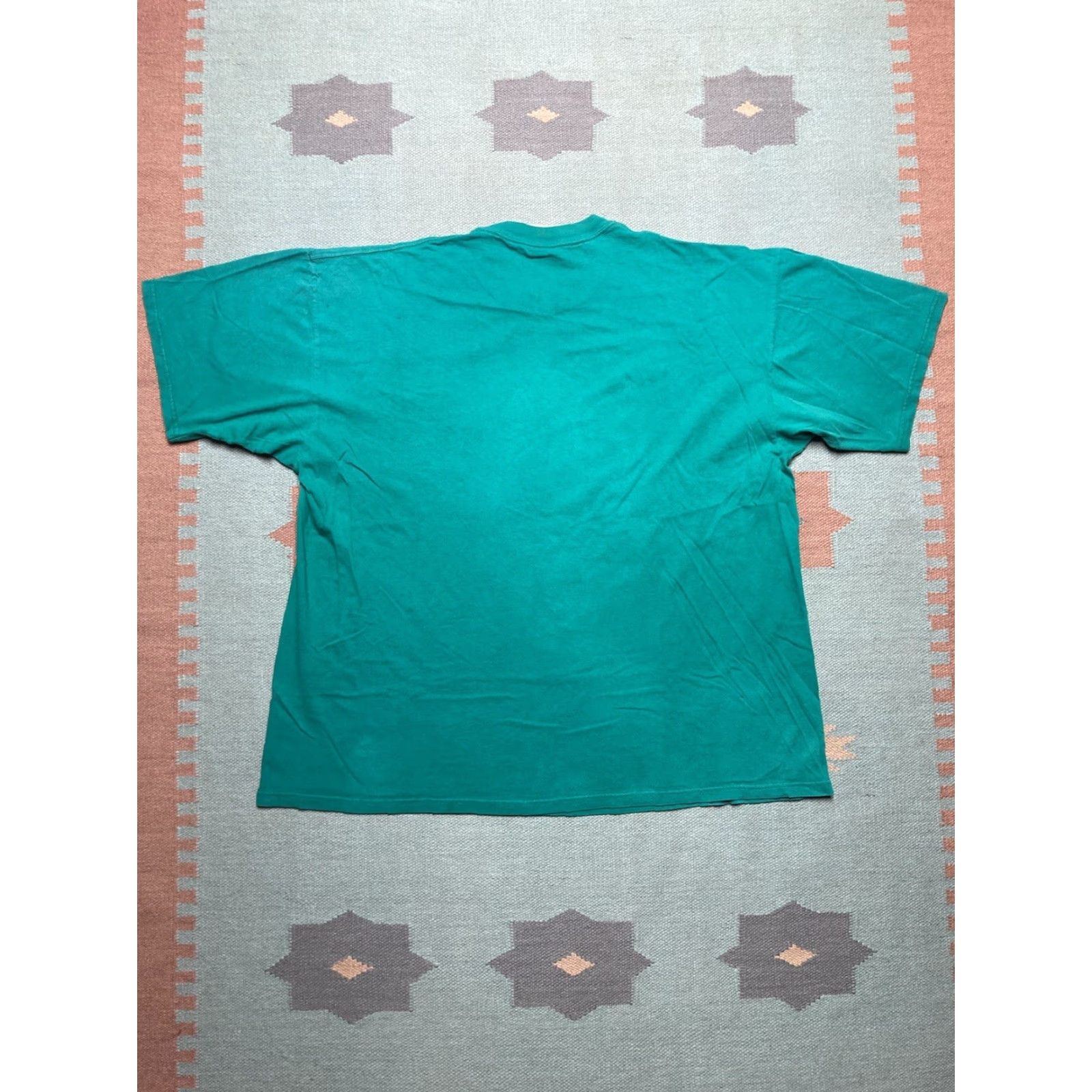 Lee VINTAGE 90s Lee T-Shirt Pocket Heavyweight Cotton USA Made XXL Blue/Teal Men's T-Shirt Size US XXL / EU 58 / 5 - 7 Thumbnail