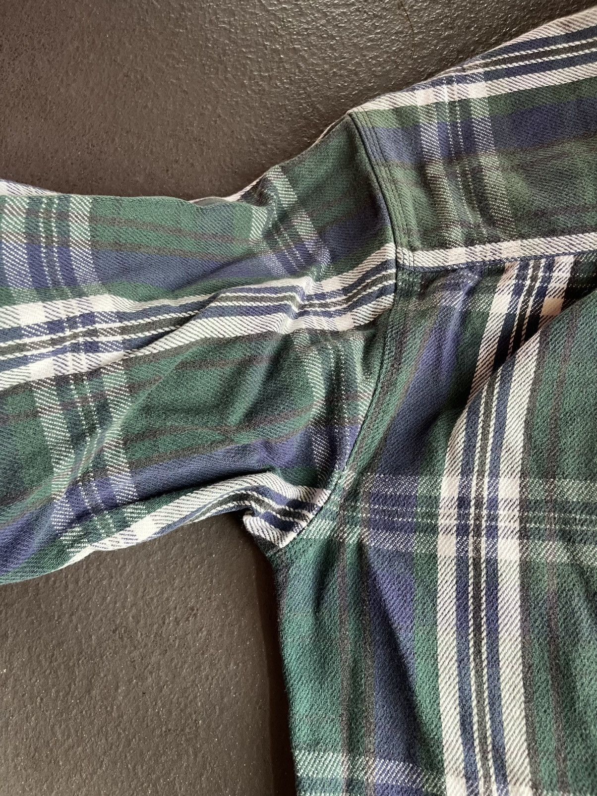 Vintage Vintage 80s Eddie Bauer Plaid Flannel Flap Pocket Lumberjack Size US L / EU 52-54 / 3 - 8 Thumbnail