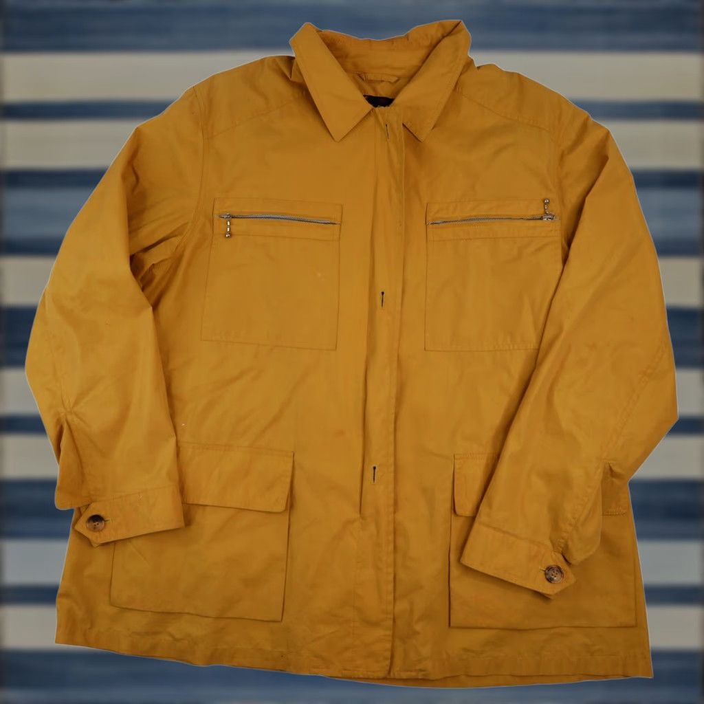 Vintage VINTAGE Arfango Men XL Light weight Jacket Windbreaker Yellow Men's XL Light weight Jacket Size US XL / EU 56 / 4 - 1 Thumbnail