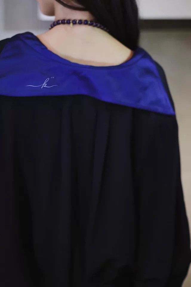 Versace Gianni Versace 80s Navy Tie Batwing Sleeve Shirt Dress Size S / US 4 / IT 40 - 7 Thumbnail