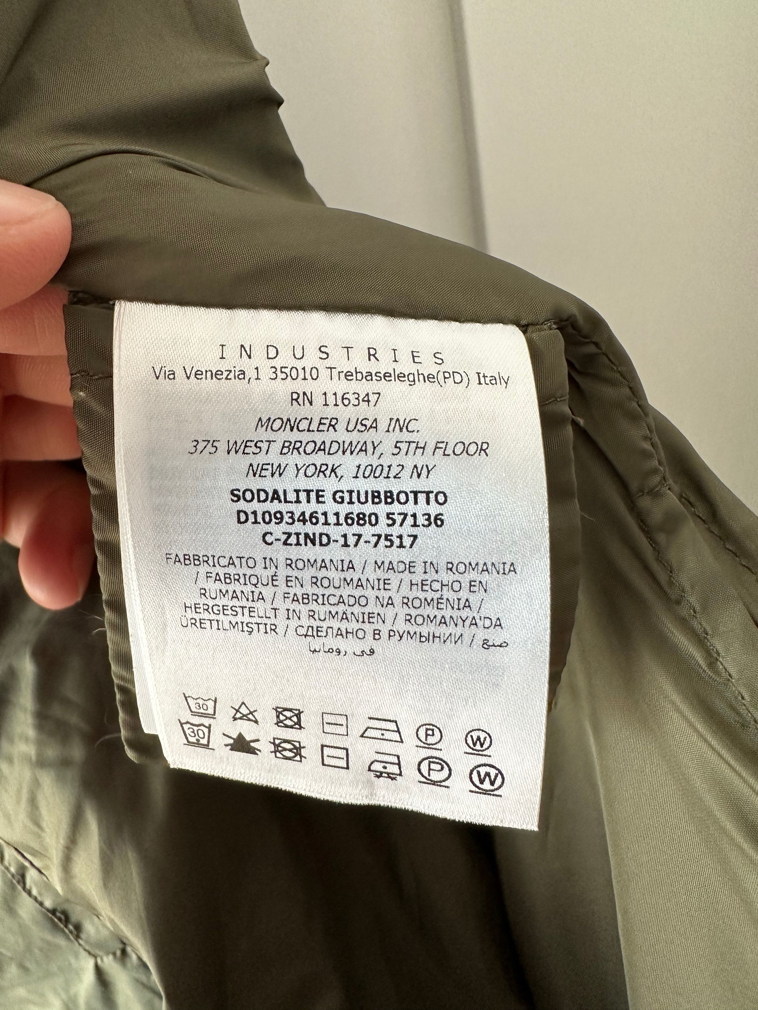 Moncler MONCLER Sodalite khaki casual jacket green coat Size S / US 4 / IT 40 - 11 Thumbnail