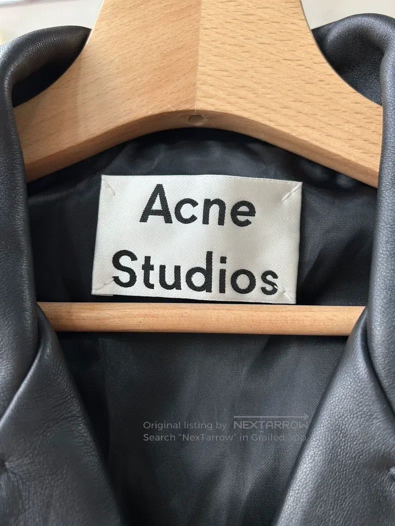 Acne Studios Acne Studios Classic Biker Leather Jacket Size XS / US 0-2 / IT 36-38 - 8 Thumbnail