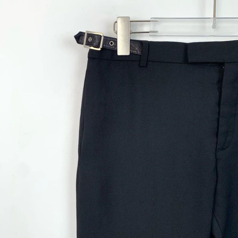 Saint Laurent Paris Saint Laurent Black Wool Relaxed Pants-2505 Size US 32 / EU 48 - 3 Thumbnail