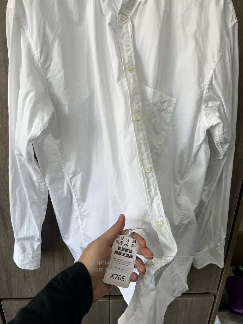 Balenciaga Balenciaga Back Grey Logo White Shirt Size XS / US 0-2 / IT 36-38 - 3 Thumbnail
