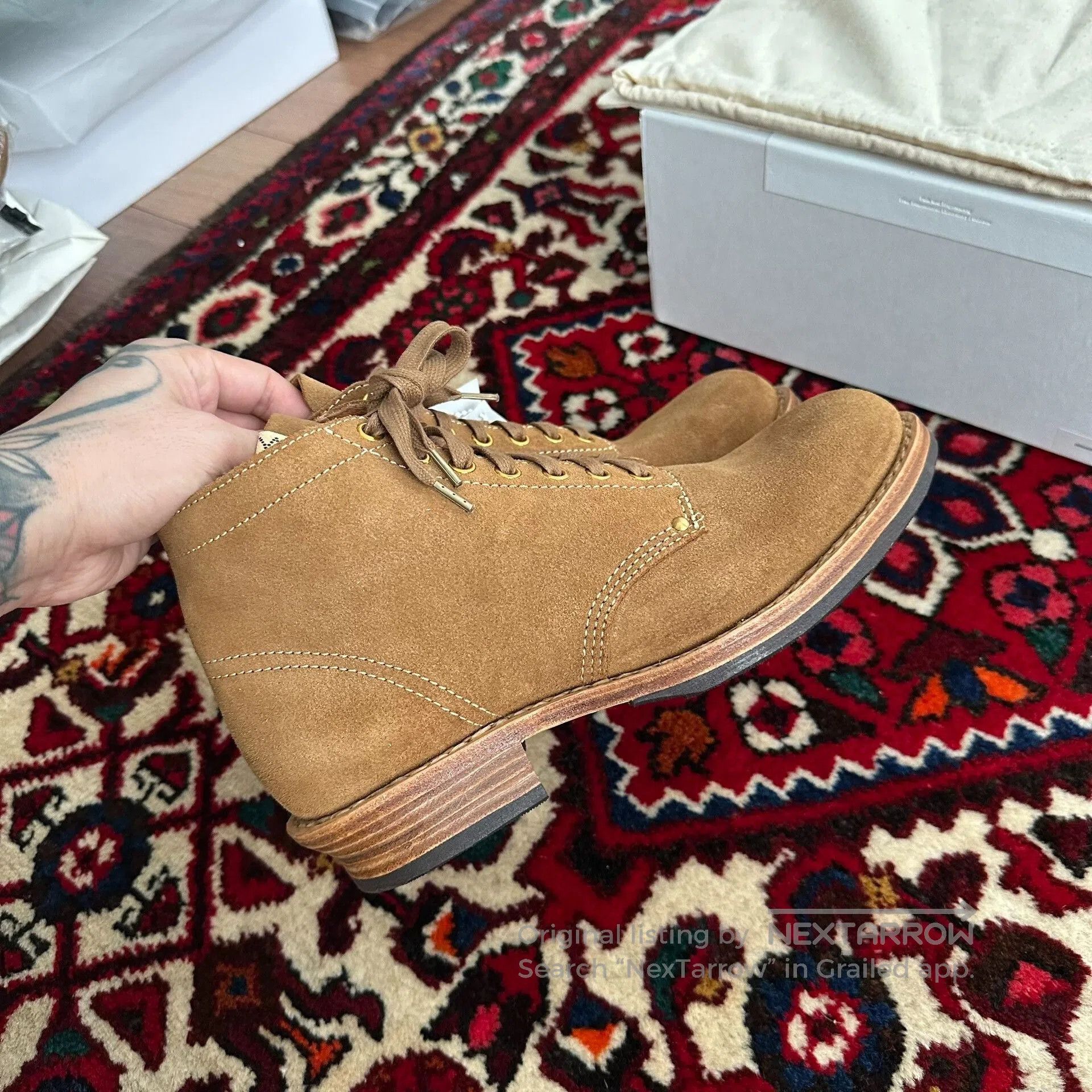 Visvim visvim Brigadier Boots in Beige. Size US 8.5 / EU 41-42 - 3 Thumbnail