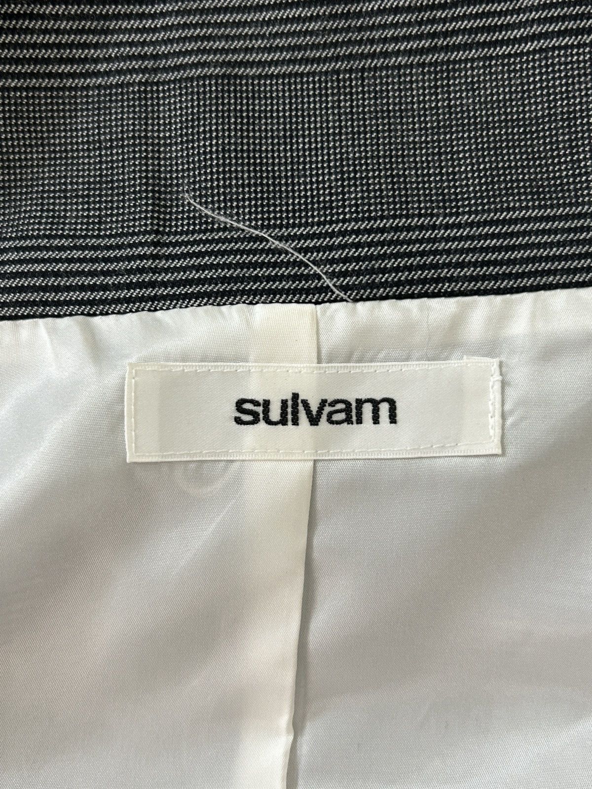 Sulvam FW23 Wool Plaid Gathered Ruched Jacket Size US M / EU 48-50 / 2 - 7 Thumbnail