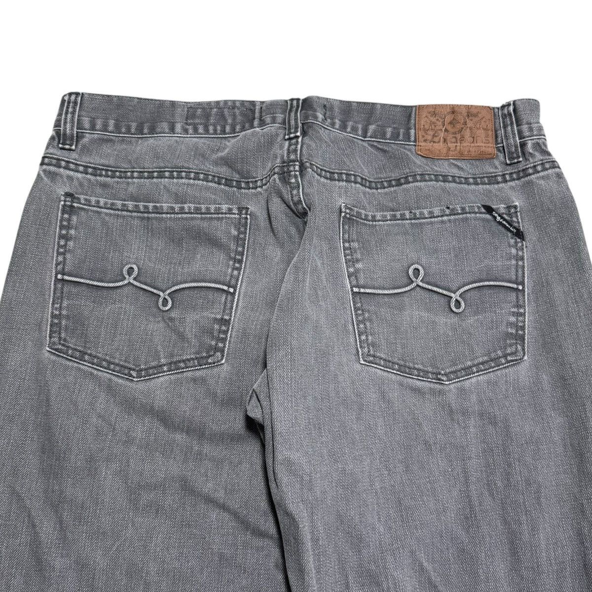 LRG LRG Gray Light Wash Cotton Jeans Men’s 35x31 Size US 35 - 3 Thumbnail