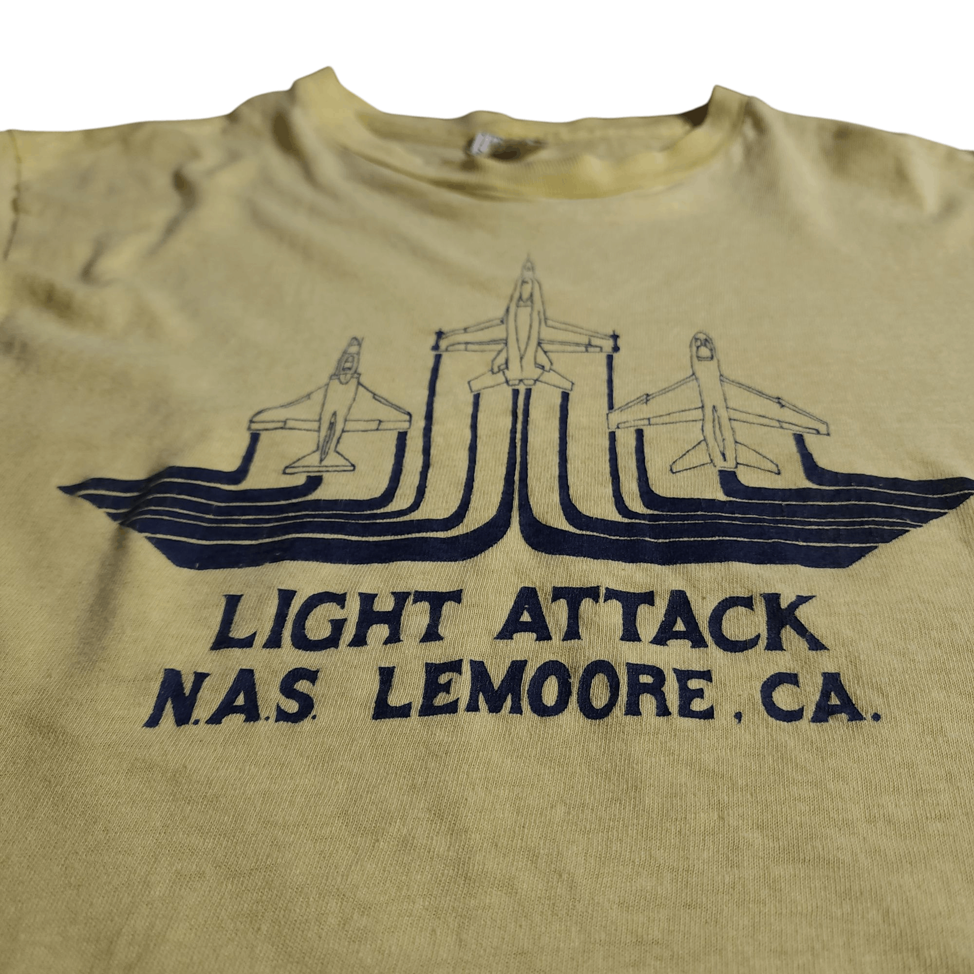 Hanes × Vintage Vintage 80s NAS Naval Air Station Lemoore CA shirt Hanes Tee Size US L / EU 52-54 / 3 - 4 Thumbnail
