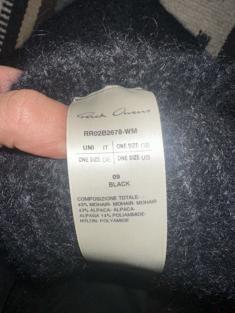 Rick Owens Rick Owens Mohair Alpaca Blend Oversized Turtleneck Black OS Size US L / EU 52-54 / 3 - 6 Thumbnail