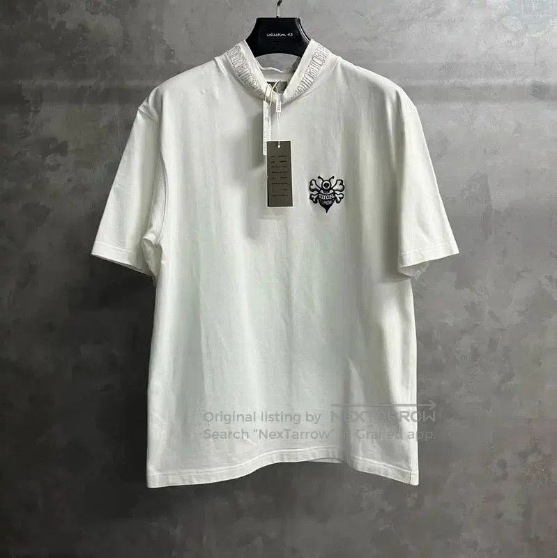 Dior Dior White Cotton Men's T-Shirt . Size US S / EU 44-46 / 1 - 1 Thumbnail