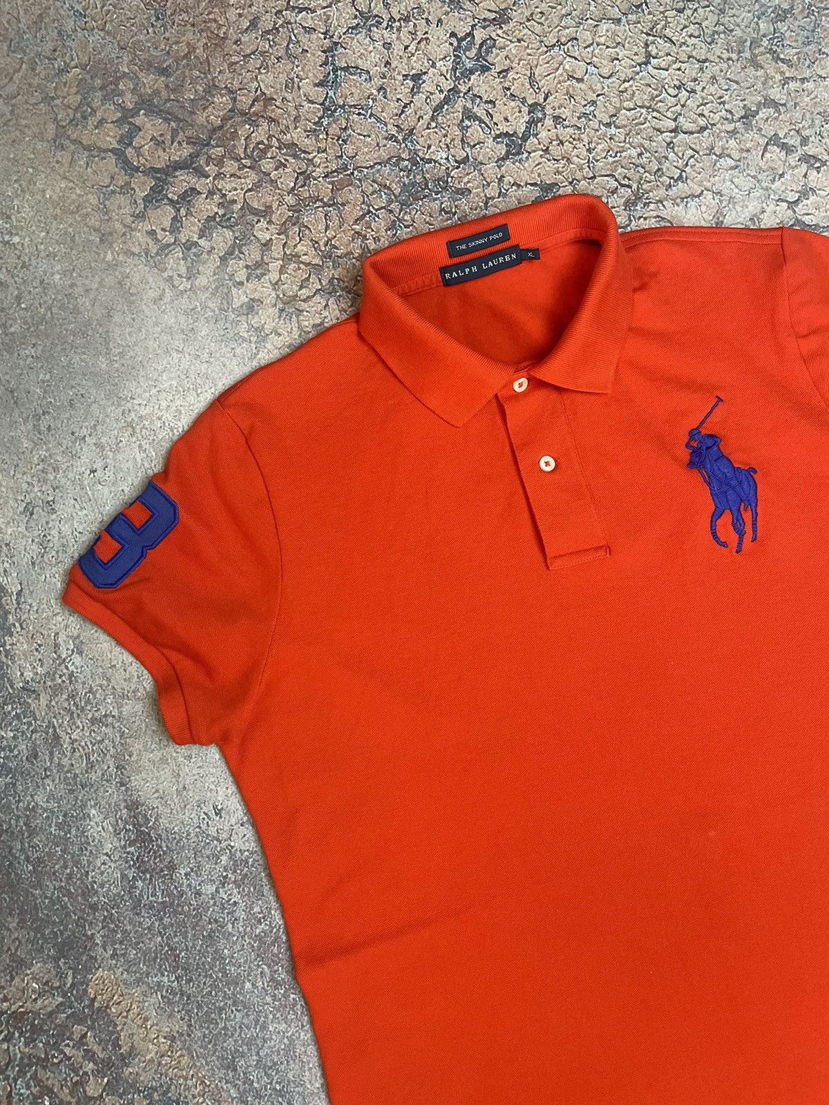 Polo Ralph Lauren × Ralph Lauren × Vintage Vintage Polo Ralph Lauren Big Logo T-shirt Polo Chief Feef Size US L / EU 52-54 / 3 - 4 Thumbnail