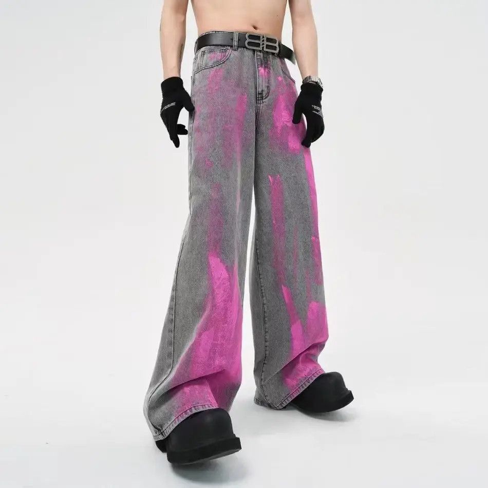 Japanese Brand vibe vintage hipster wasteland style coated jeans Size US 30 / EU 46 - 5 Thumbnail