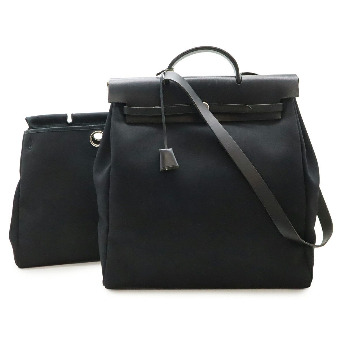 Hermes Hermes Hermes Herbag GM Canvas 2way bag Leather Shoulder Bag D DUTY FREE for USA Size ONE SIZE - 1 Thumbnail