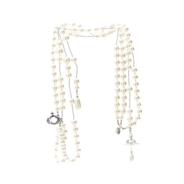 Vivienne Westwood Vivienne Westwood Broken Pearl Necklace for Unisex 0079 Size ONE SIZE - 1 Thumbnail