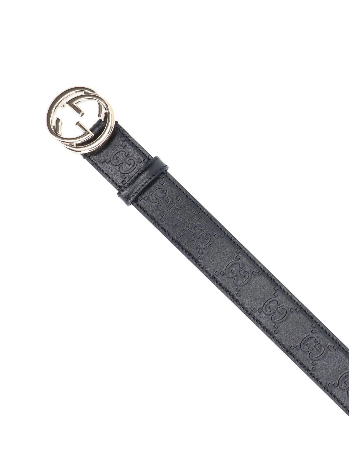 Gucci GUCCI GG LEATHER BELT SIZE 75 CM Size ONE SIZE - 3 Thumbnail