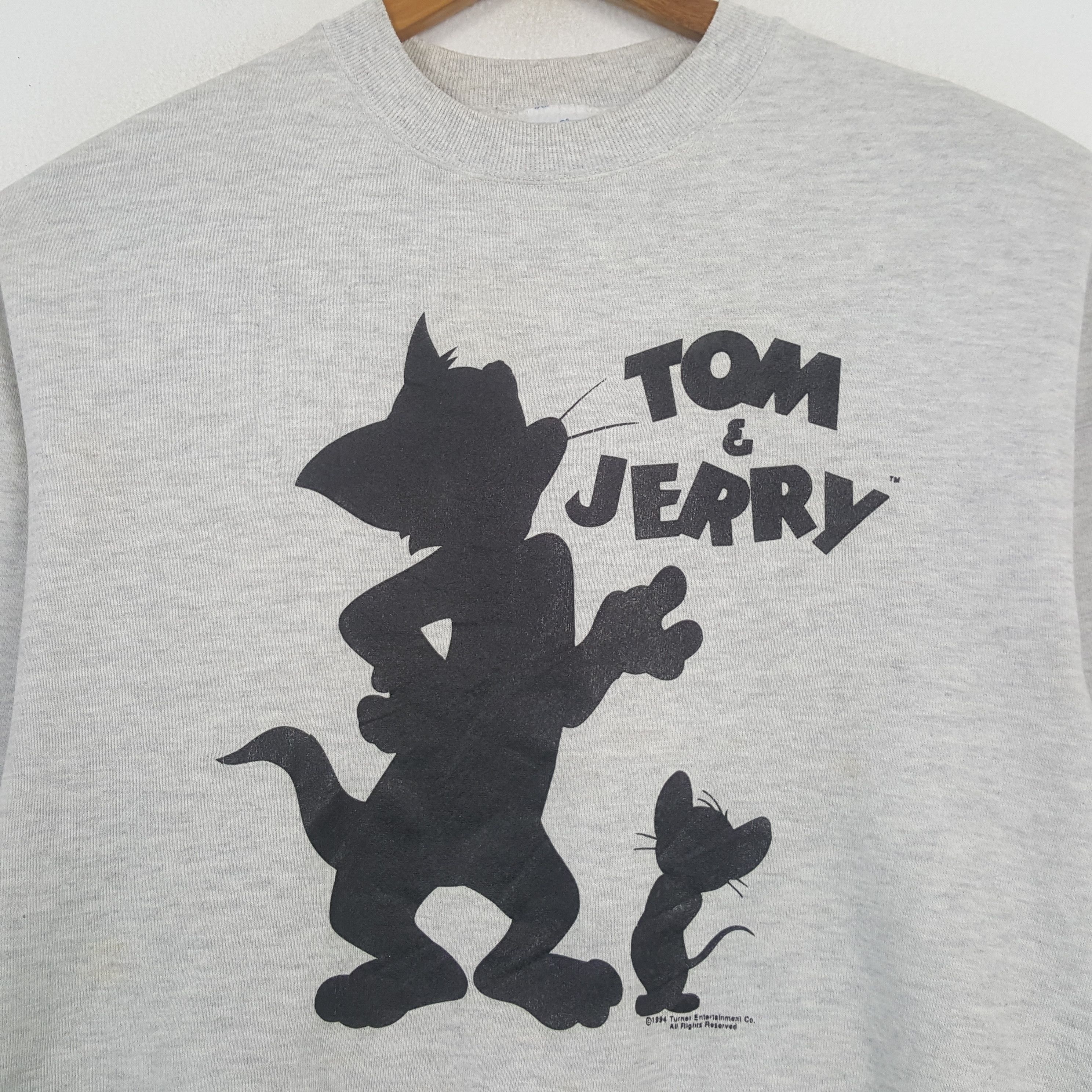 Cartoon Network × Velva Sheen × Vintage Vintage Tom & Jerry American Kids Cartoon Sweatshirt C291N12 Size US M / EU 48-50 / 2 - 3 Thumbnail
